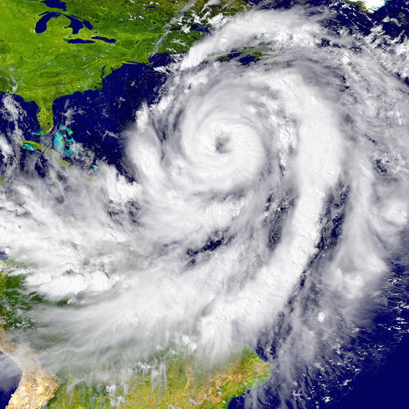 a satelite image of a hurricane