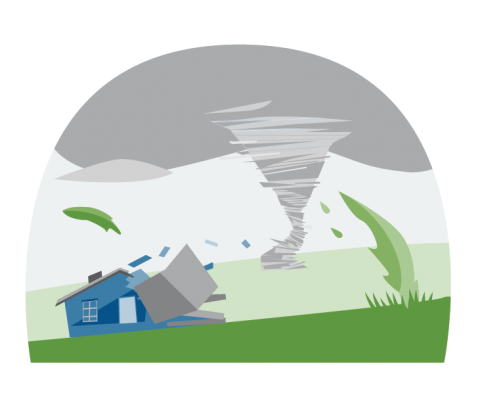 tornado safety clipart