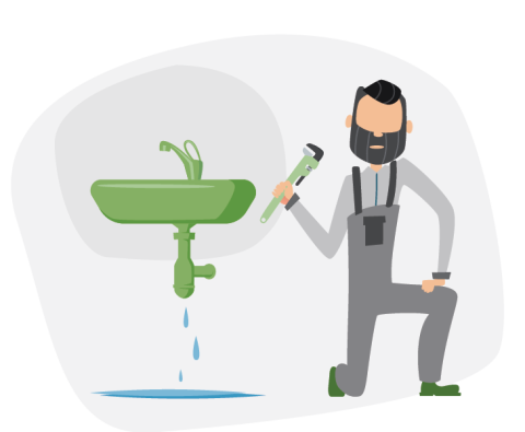people saving water clipart