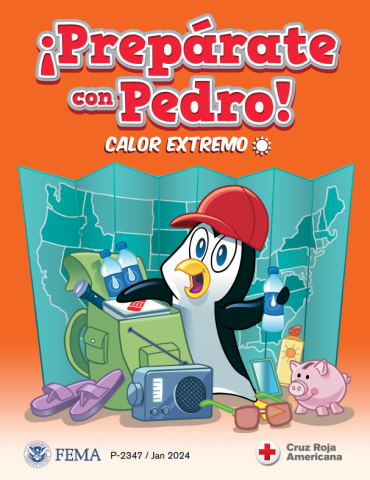 Prepare with Pedro Extreme Heat Storybook Cover in Spanish