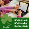 A family looks at a paper map and a map on a tablet, planning an evacuation route. it's not luck. It's knowing the way out. 