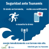 Seguridad ante Tsunamis Si siente un terremoto, recibe una notificación, o escucha la sirena evacúe inmediatamente a un terreno más alto. www.listo.gov/es/tsunamis