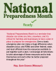 U.S. Rep. Sam Graves Missouri (MO) Chairman, Committee on Transportation and Infrastructure in the U.S. House of Representatives.  “National Preparedness Month is a reminder that disaster can strike anytime, anywhere, and it’s critical for families and businesses to have a plan in place to prepare for emergencies.  Even a basic emergency plan can make a huge difference when disasters occur, and FEMA and other federal, state, and local officials have the resources available to put together such a plan. I enc